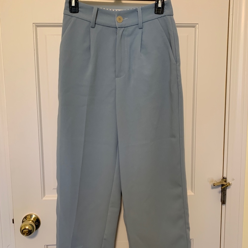 Baby blue ankle pants